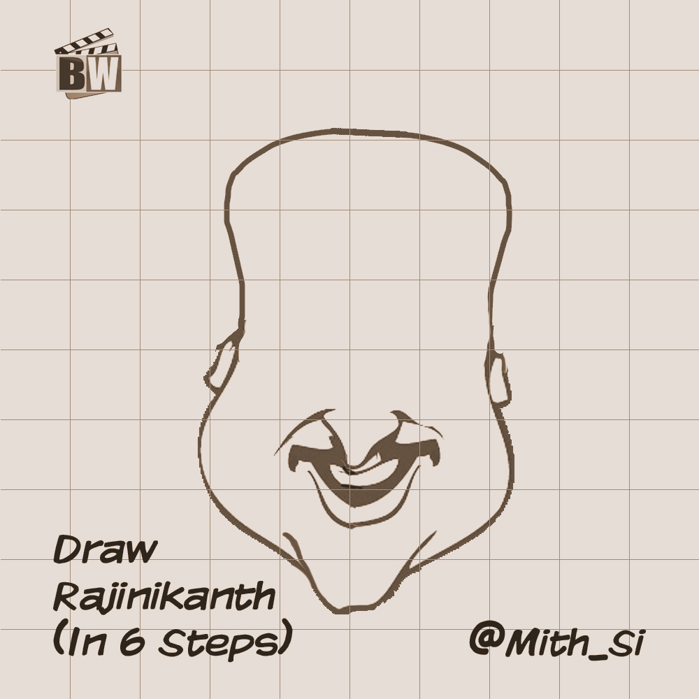 Step 3: Then, the stache...