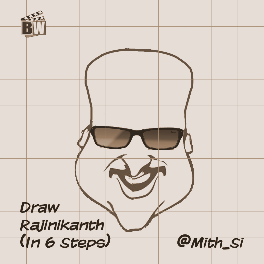 Step 4: Thalaivar's Eyes Have Got That Inimitable Charm. So, let's use Shades instead...