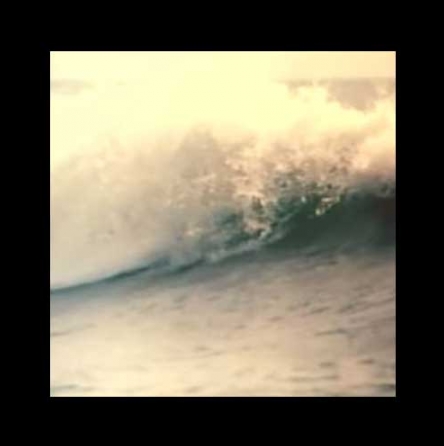 Water hitting the shore