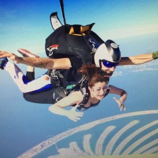 Raai Laxmi - Skydiving