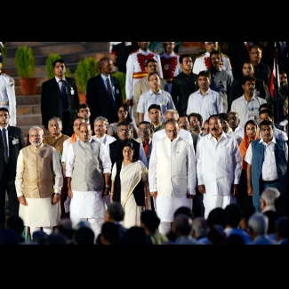 Modi and his team of ministers