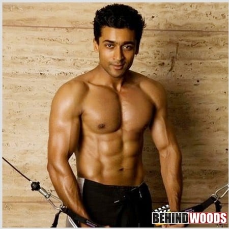 Suriya - six pack (he started the trend with vaaranam aayiram, let's face it)