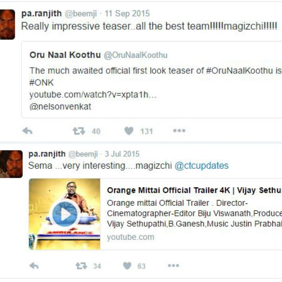 Ranjith and #Magizhchi