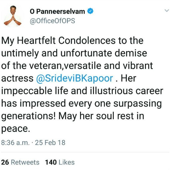 O Panneerselvam