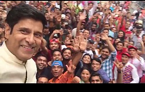 Vikram at India Day Parade at Manhattan, New York.