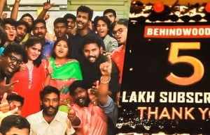 Mersal Celebration at Behindwoods Studio | Thank you 5 lakh Subscribers