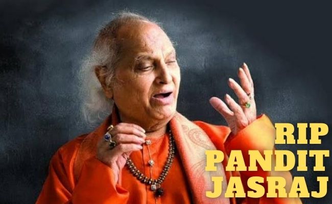 Renowned internationally acclaimed Indian singer passes away - RIP Pandit Jasraj