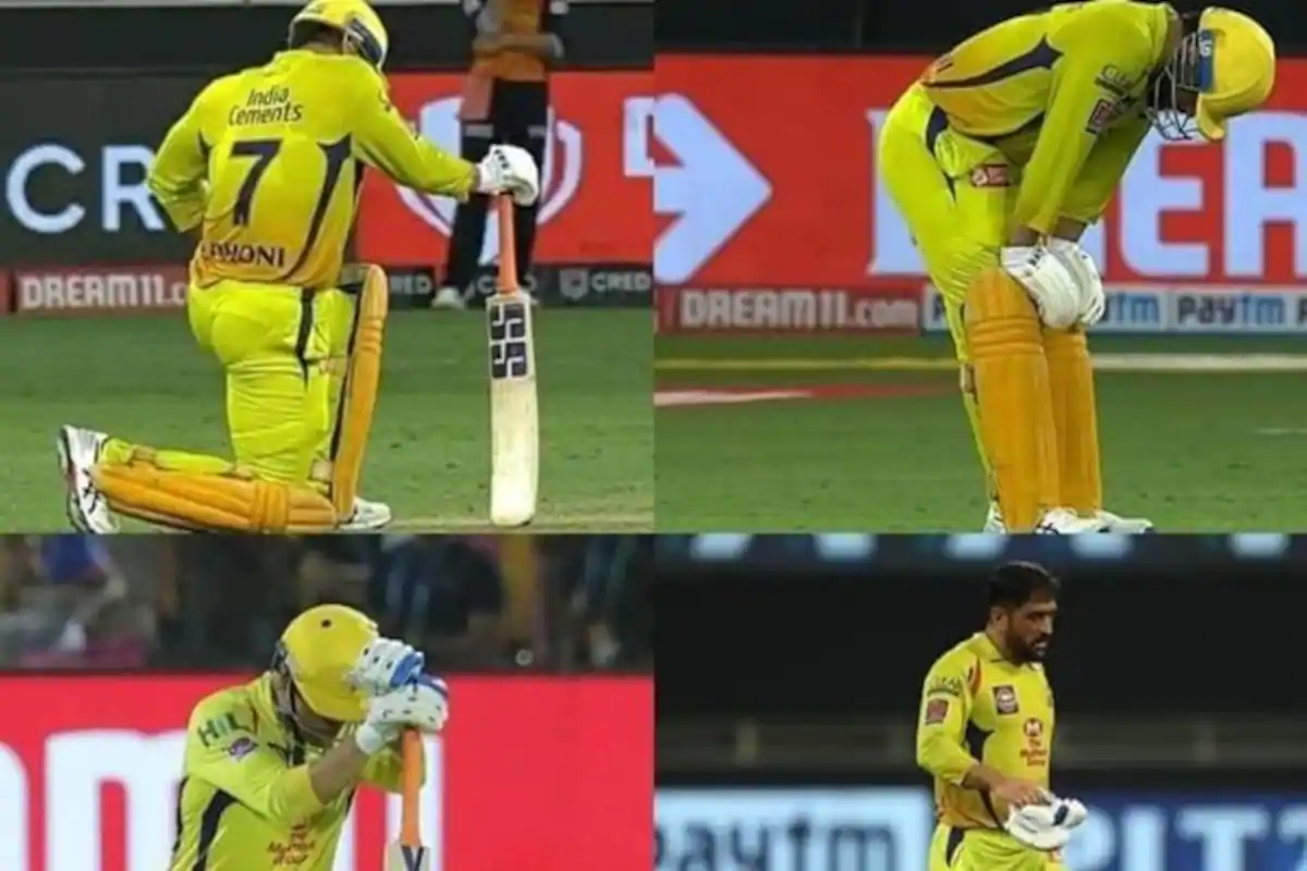 msdhoni explains why he was coughing struggling in last 2 overs