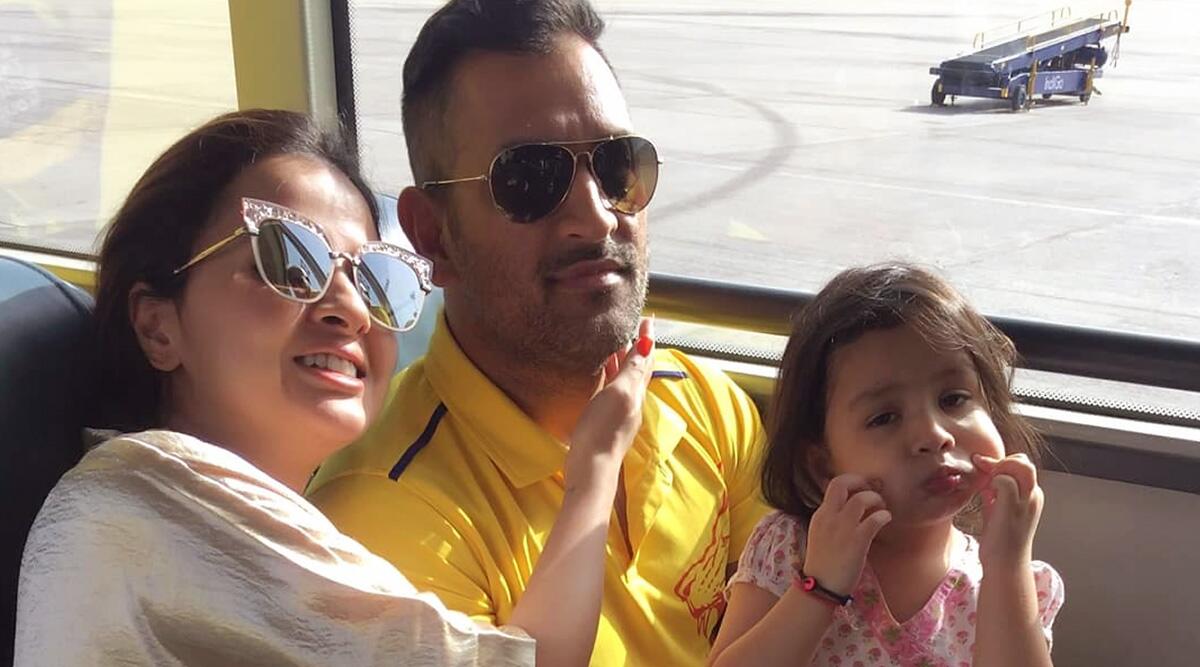 msdhoni wife sakshi happy post after csk win over kxip in dubai