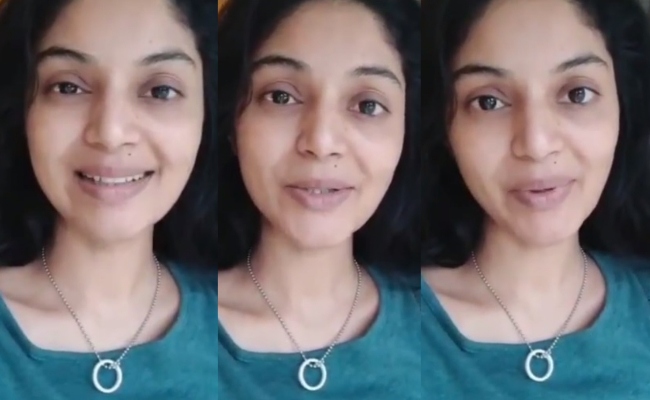 சனம் ஷெட்டி வைரல் வீடியோ | biggboss actress emotional message to family video goes viral