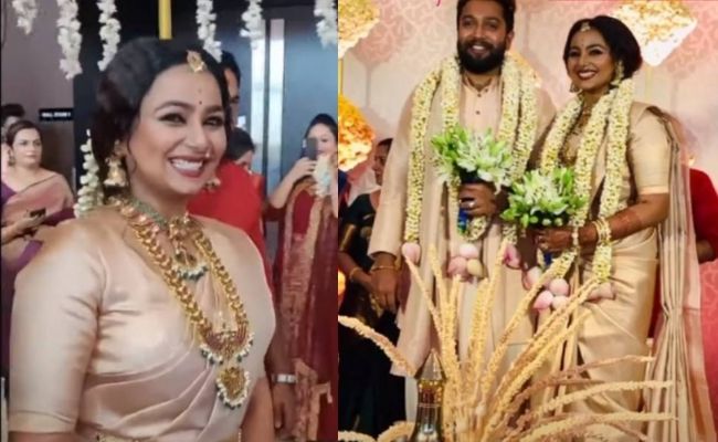 Popular Tamil / Malayalam actress gets married - viral wedding pics