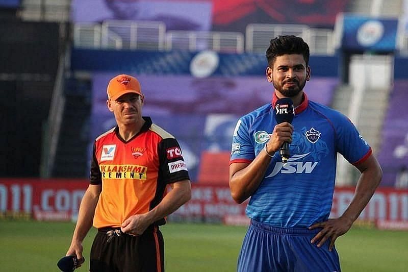 shreyas iyer forgets teammate name during toss david warner helps
