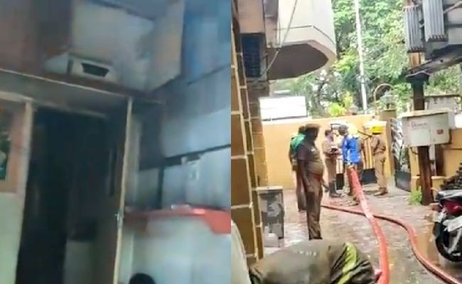 Fire Accident at Nadigar Sangam office - Details and Photos