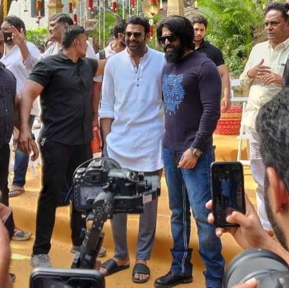 After Yash, KGF director Prashanth Neel officially launches his next film Salaar ft Prabhas, viral pics