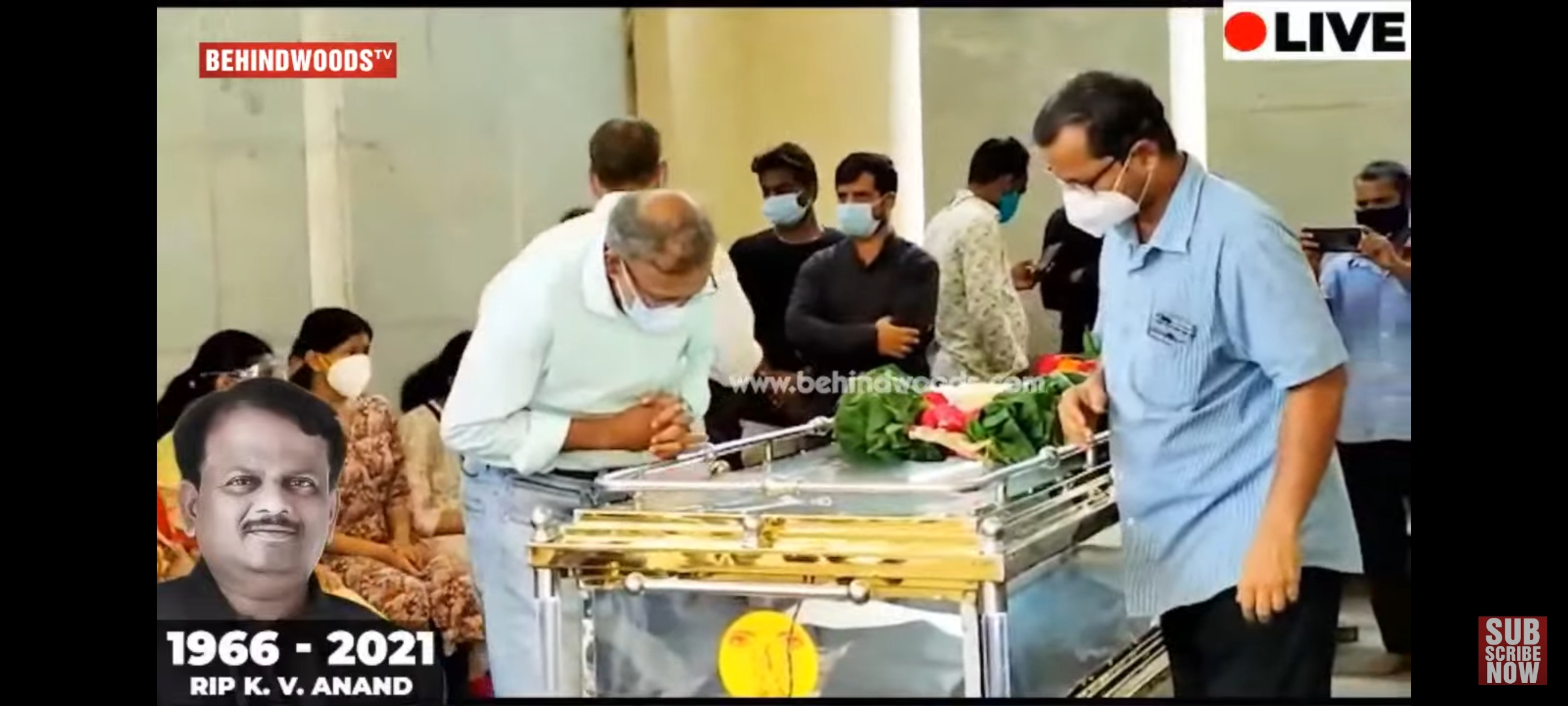 Director KV Anand corpse taken Basant nagar funeral directly