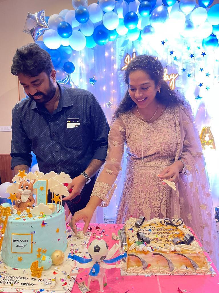 Director Vijay's son's stylish name revealed & his 1st birthday celebration pics are going viral