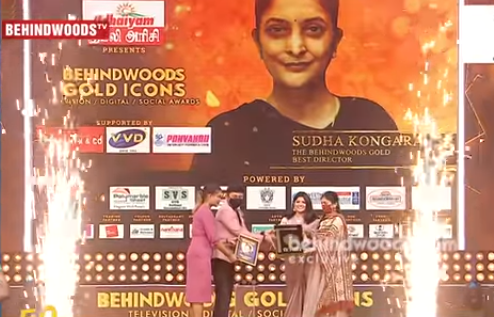 sudha kongara reveals Suriya Real angry Behindwoods Gold Icons