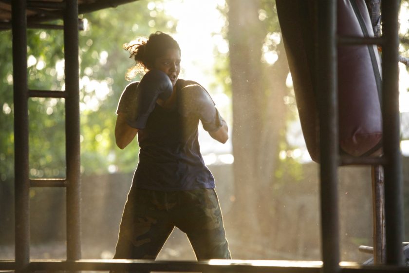 actress Ritika singh get hurts boxing practice video 