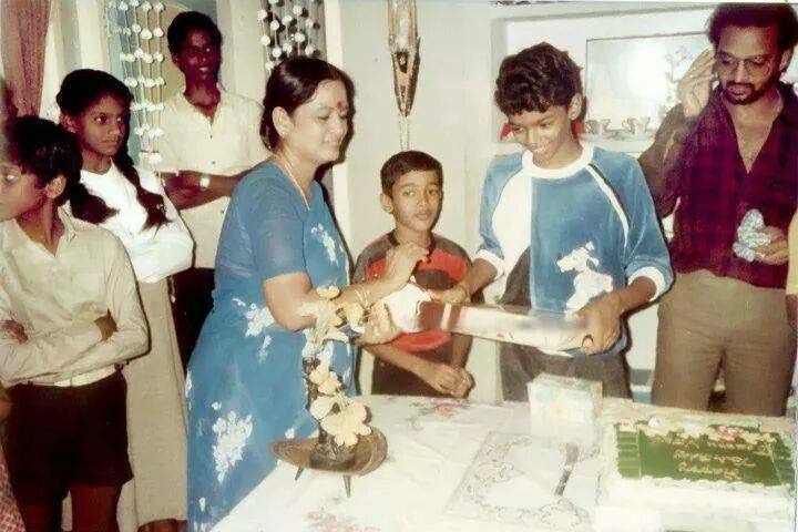 shy excited Vijay in throwback pic celebrating his bday