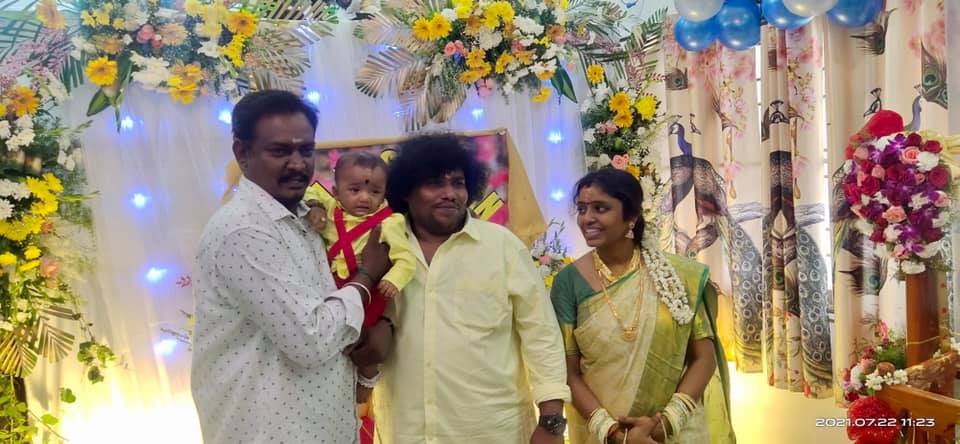 Popular director reveals Yogi Babu's son's name; viral naming ceremony pics
