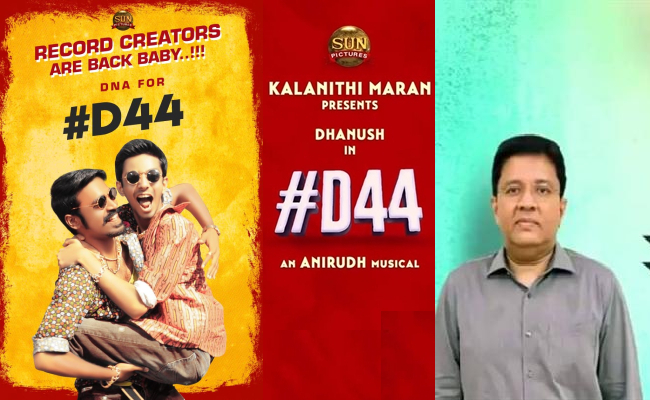 actor dhanush next movie d44 tittle announced as