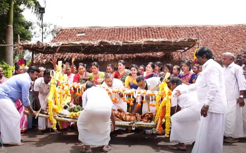 vijay tv pandian stores rituals after lakshmi funeral shoot pics