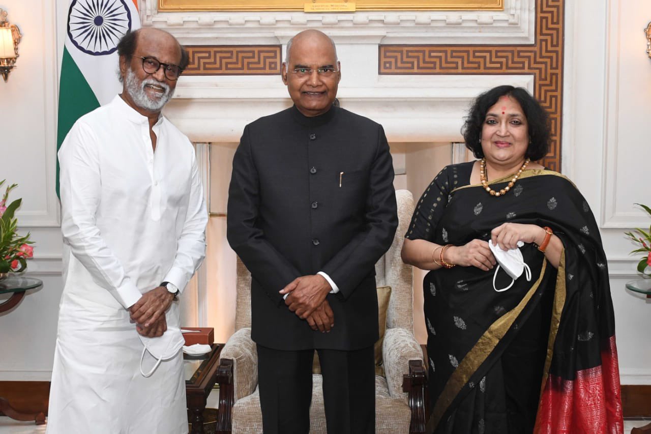 superstar rajinikanth meets President & Prime Minister