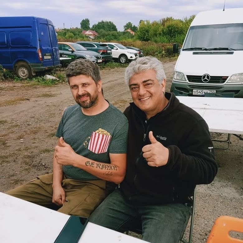 Thala Ajith's UNSEEN Valimai BTS images with villain storms the internet