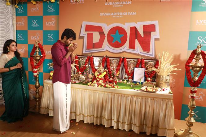 sivakarthikeyan started his dubbing for Don film