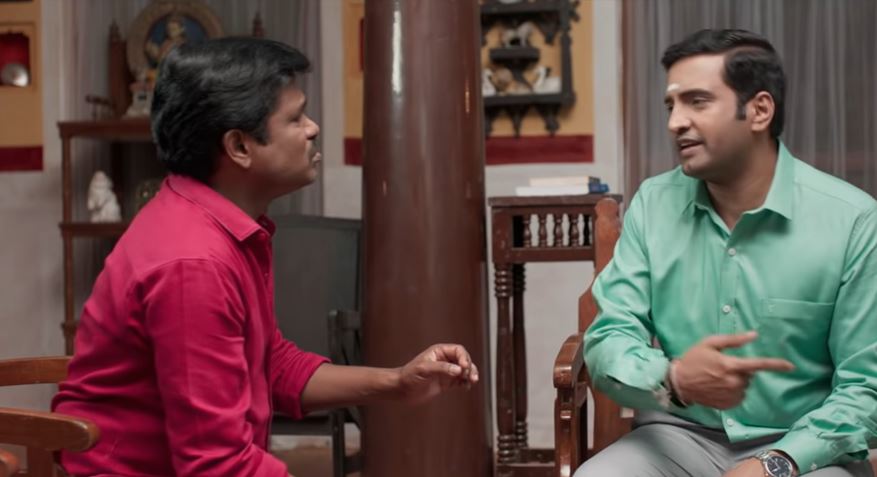 Madurai Muthu in Santhanam Sabhaapathy viral scene trailer 