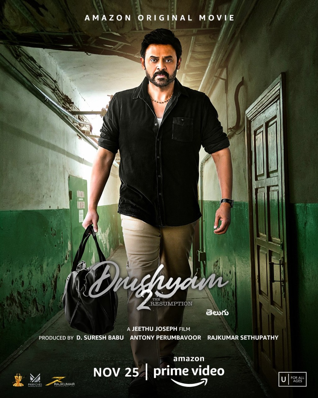 the official Telugu remake Drushyam2 On Prime, Nov 25