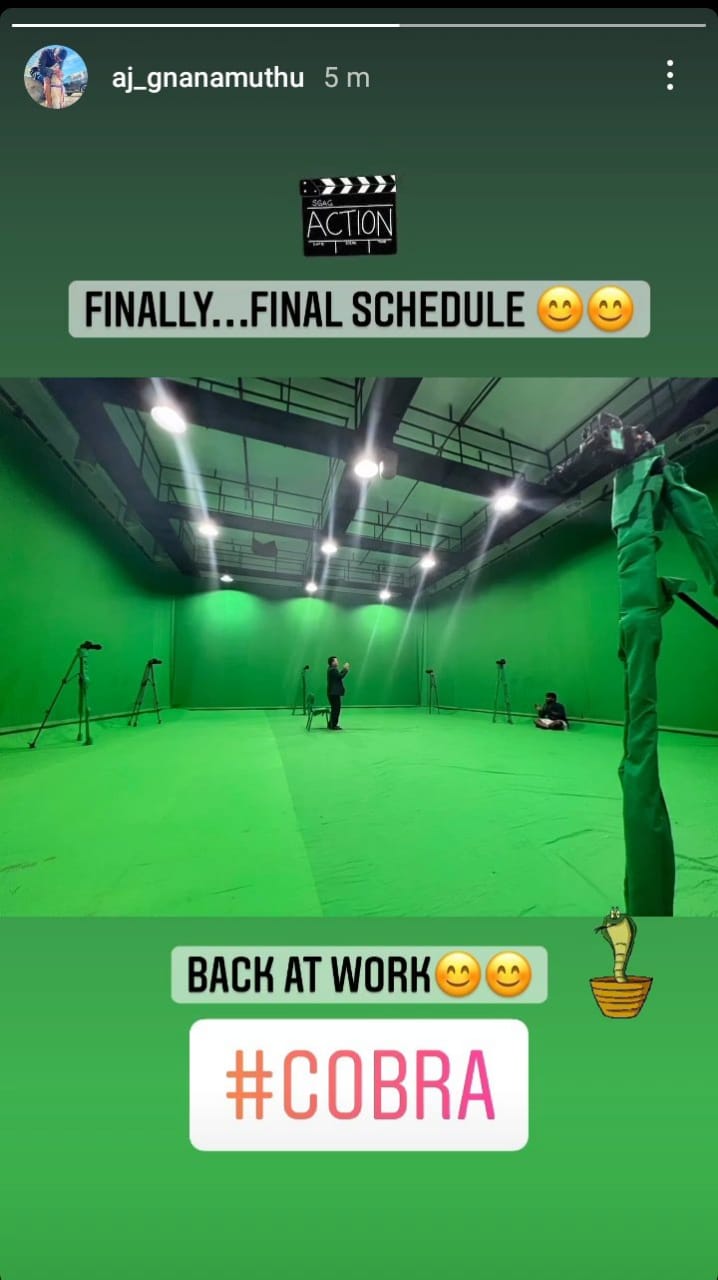 Vikram Starring Cobra Movie Final Schedule Shooting Update