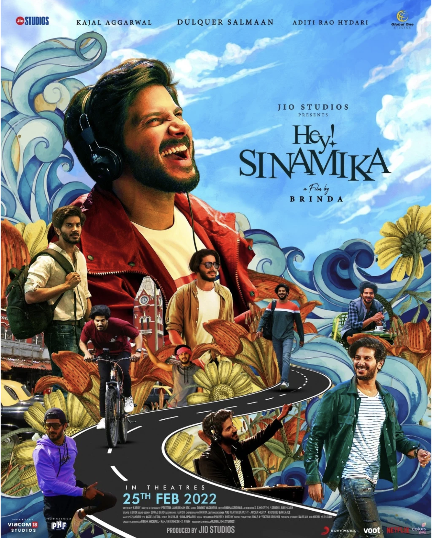 Hey Sinamika new first look poster to be released today evening.