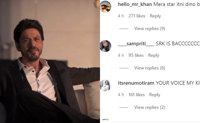 Actor Shahrukh Khan's post on Instagram Fans welcome