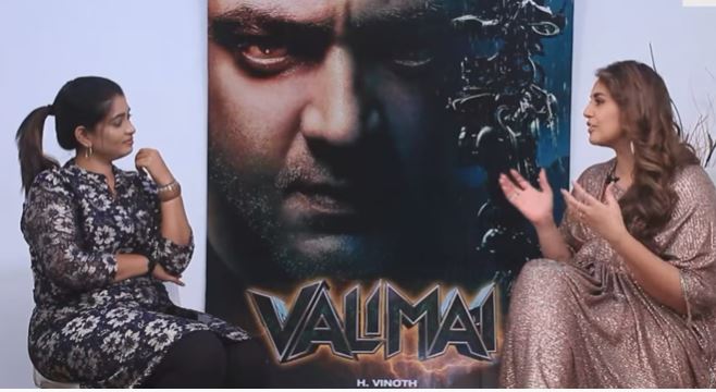 Valimai Actress Huma Qureshi about Ajith and shalini video