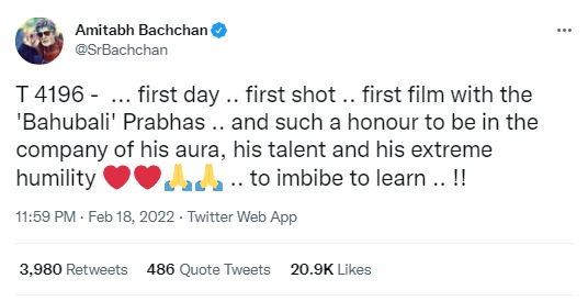 Prabhas Deepika Padukone Amitabh Bachchan Project K Movie Update