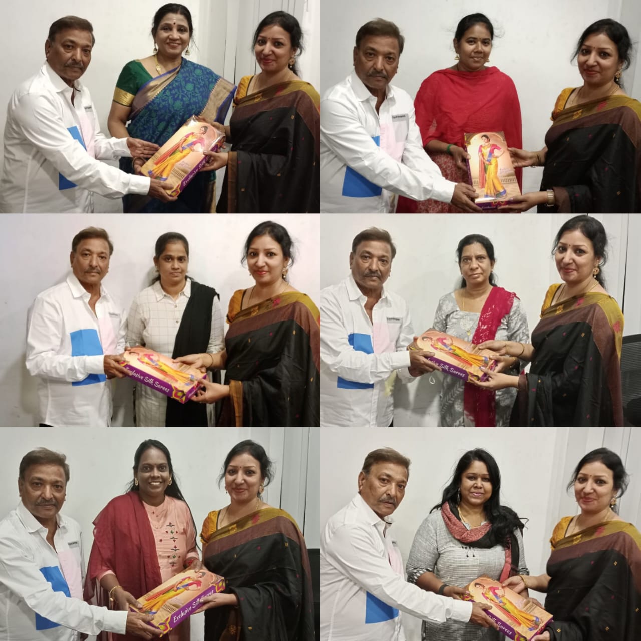 Actor Jai gifted sarees to all female journalists on Womens Day
