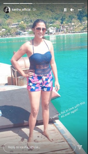 Actress Kaniha Bikini Picture Goes Viral on Instagram