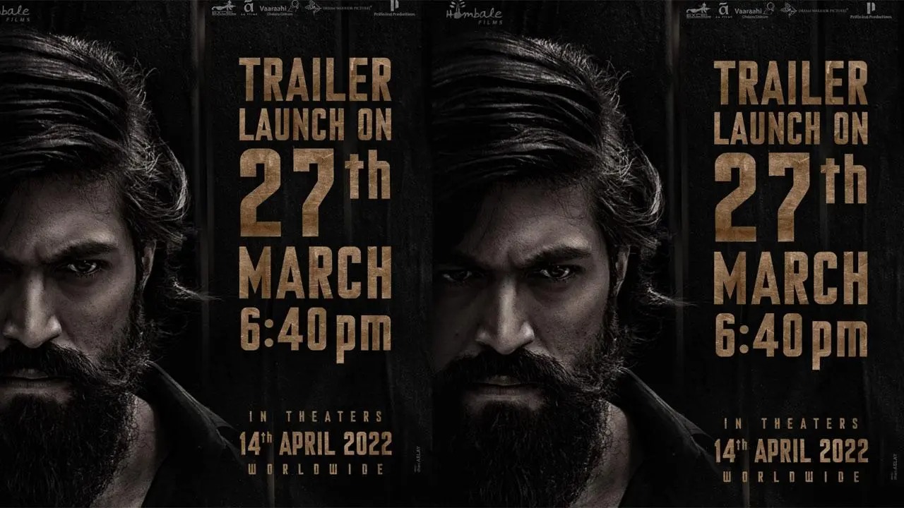 Yash KGF Chapter 2 Official Rocking Solid Trailer Released