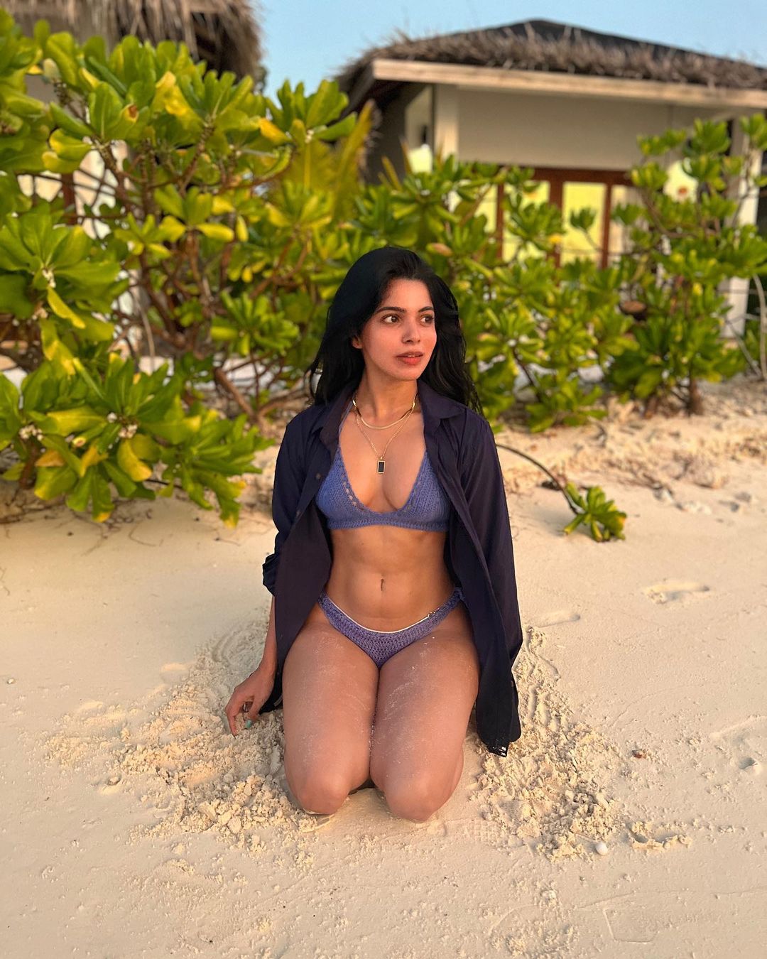 Dhivya Bharathi Sema Hot Bikini Picture from Maldives