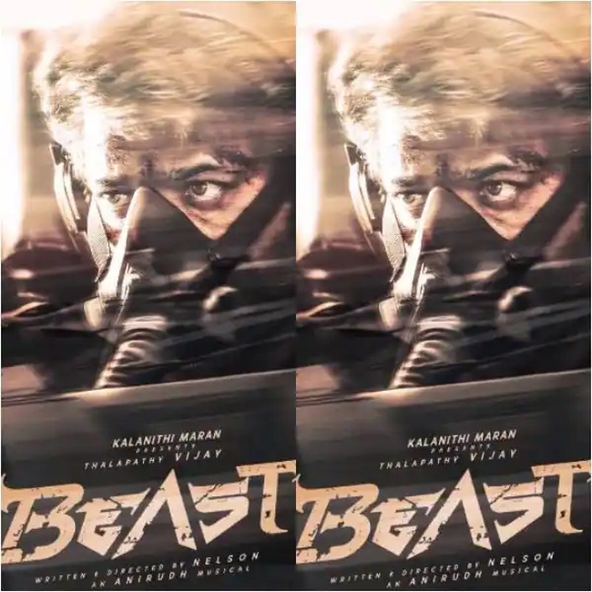 Beast movie unseen vijay pooja hegde comic viral photo