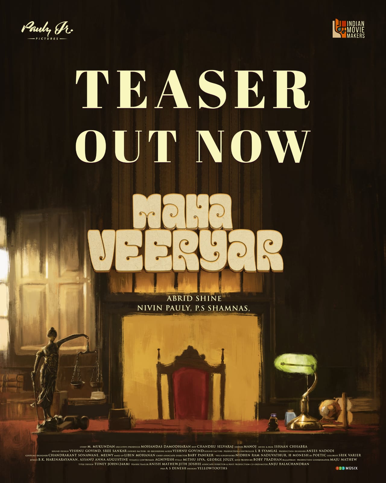 The Official Teaser Of Mahaveeryar Directed By Abrid Shine Nivin Pauly Asif Ali