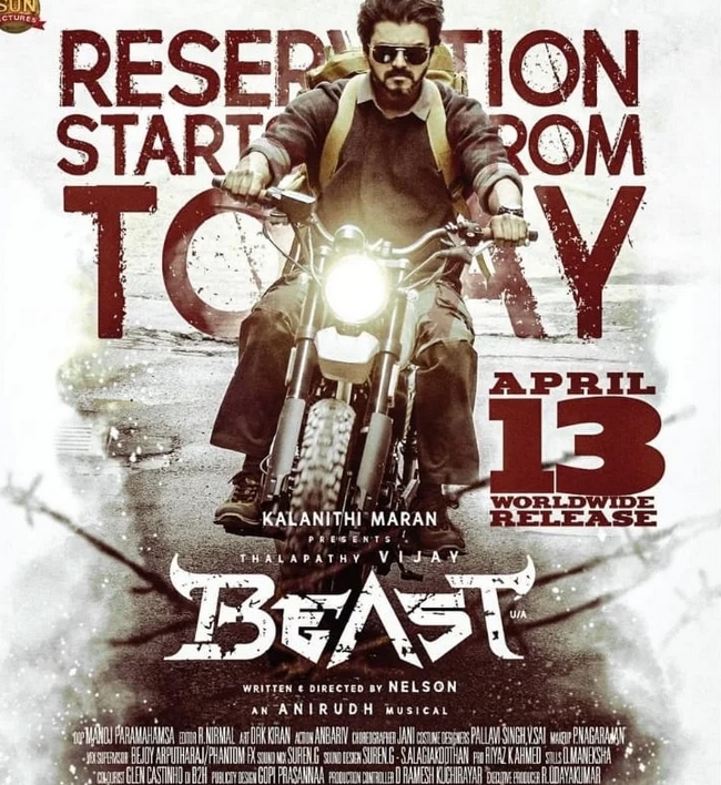 Beast movie new poster went viral in internet