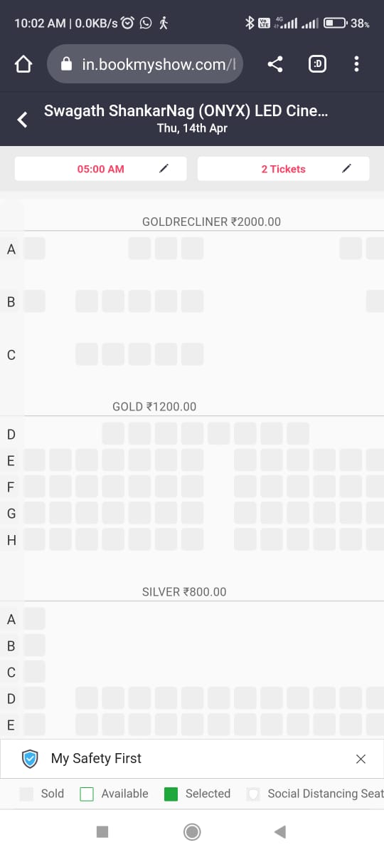 Yash KGF Chapter 2 FDFS Movie Ticket Price Official
