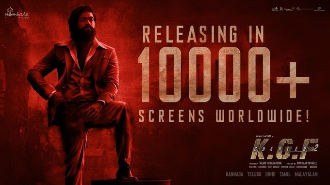 KGF Chapter 2 Movie World Wide Theater Screen Count Details 