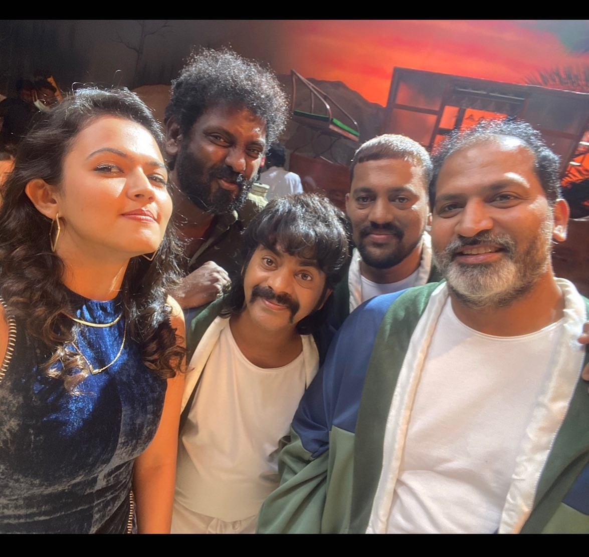 Aparna Das shared Beast Movie BTS Images