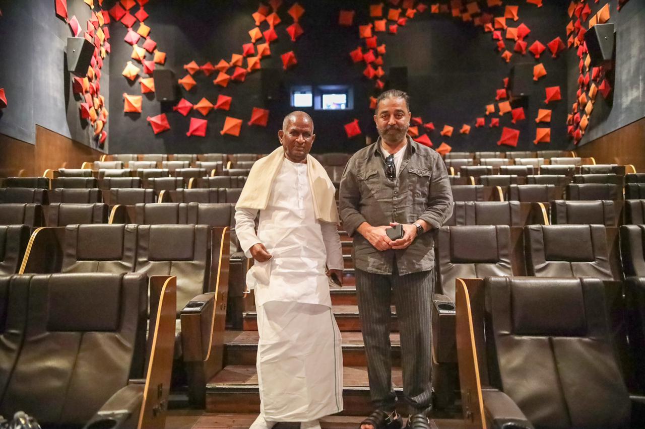 Kamal Haasan Ilaiyaraaja Watched KGF CHAPTER 2 Movie at Escape Theatre