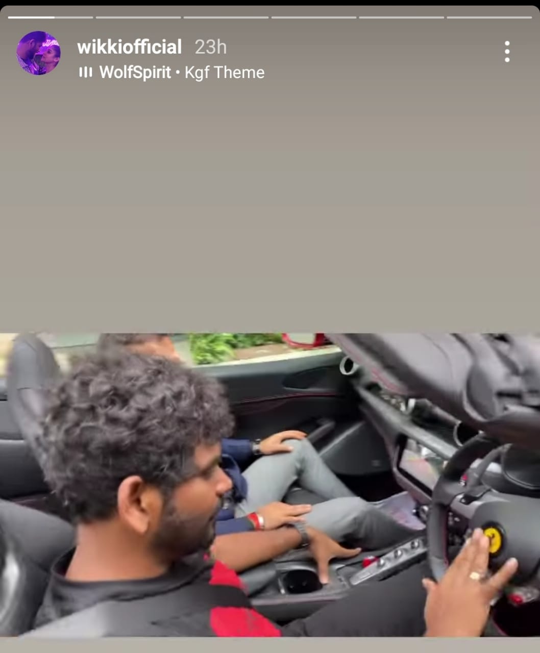 AK62 Director Vignesh Shivan Riding Luxurious Ferrari Car