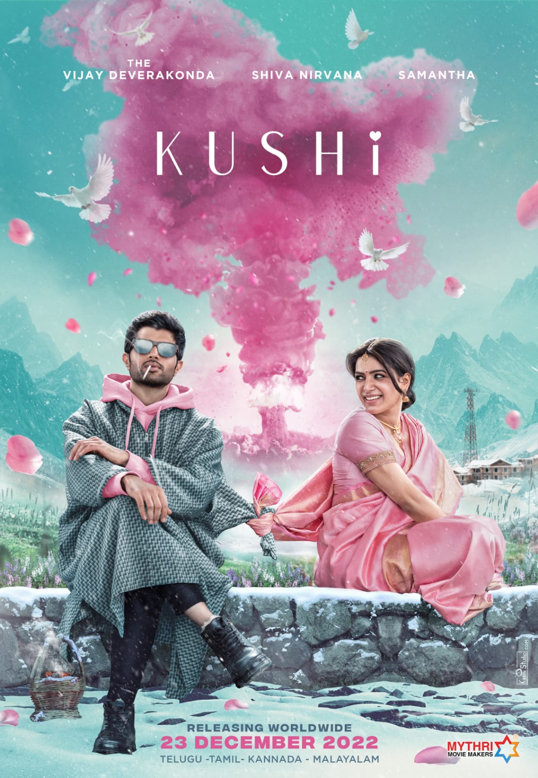 Samantha Vijay Devarakonda Kushi Movie First Look Poster Released