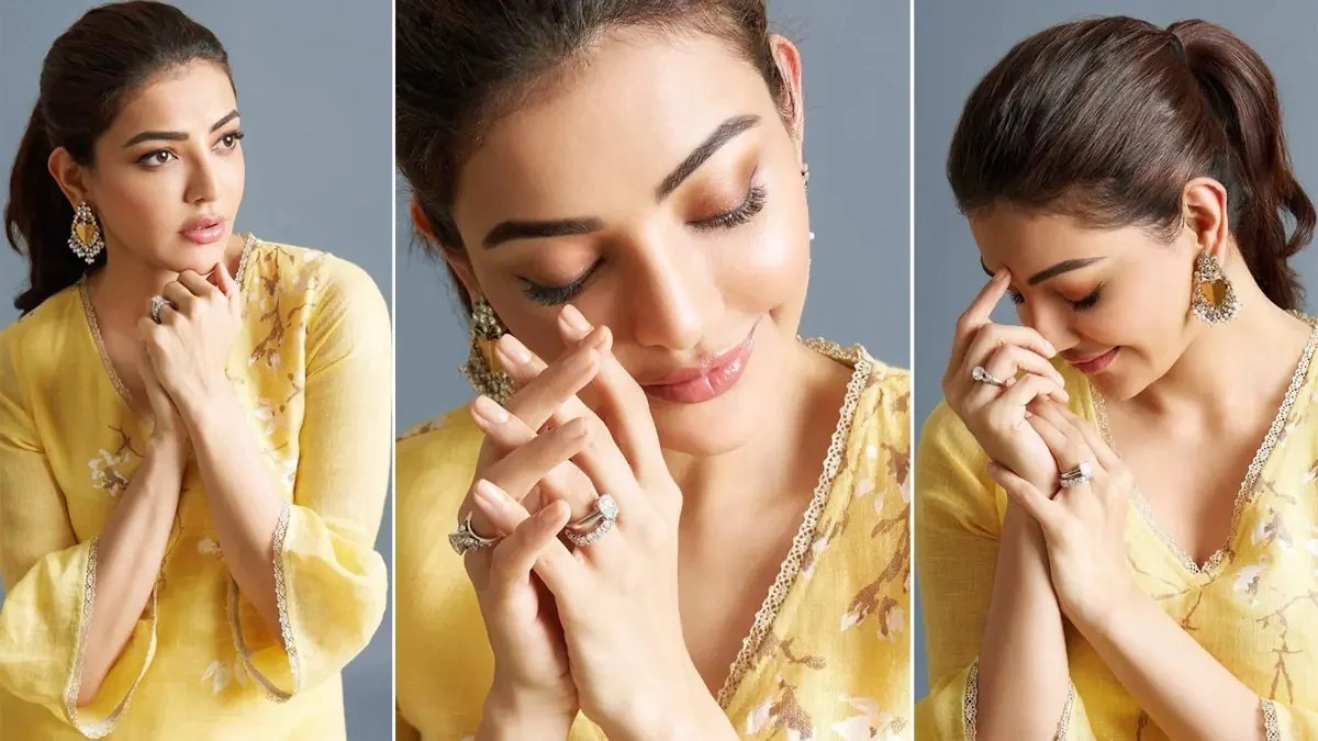 Kajal Aggarwal shares picture of her new born baby boy with her husband